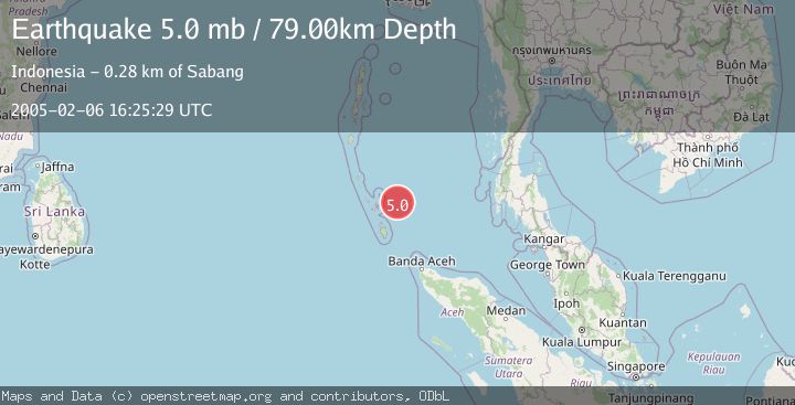 Map of NICOBAR ISLANDS, INDIA REGION
