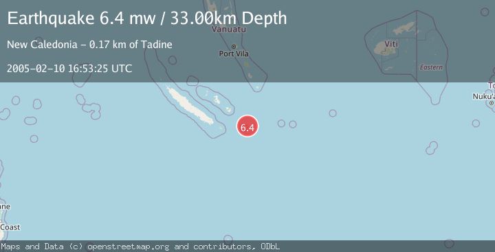 Map of SOUTHEAST OF LOYALTY ISLANDS