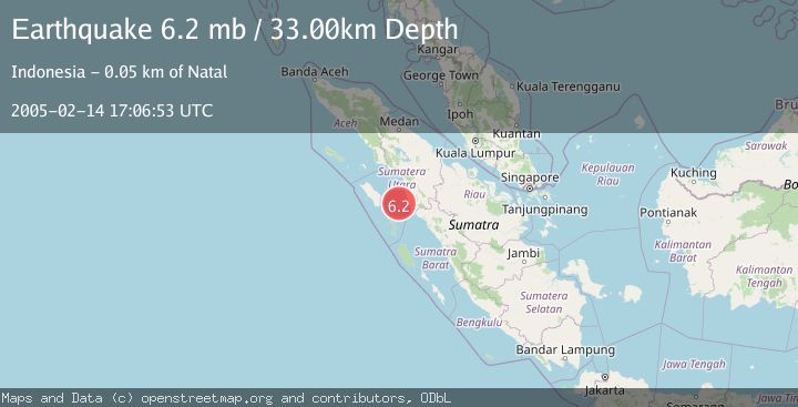 Map of NIAS REGION, INDONESIA