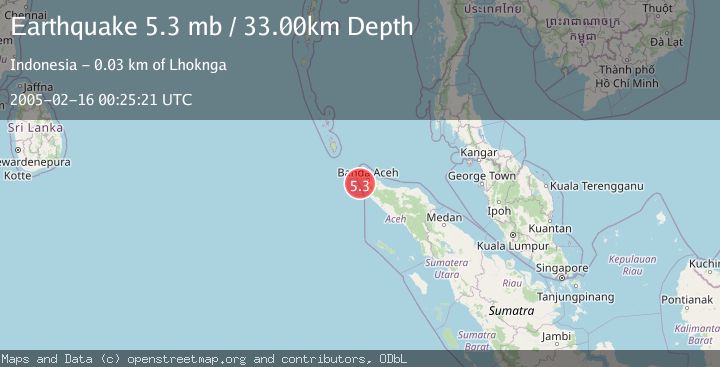 Map of NORTHERN SUMATRA, INDONESIA