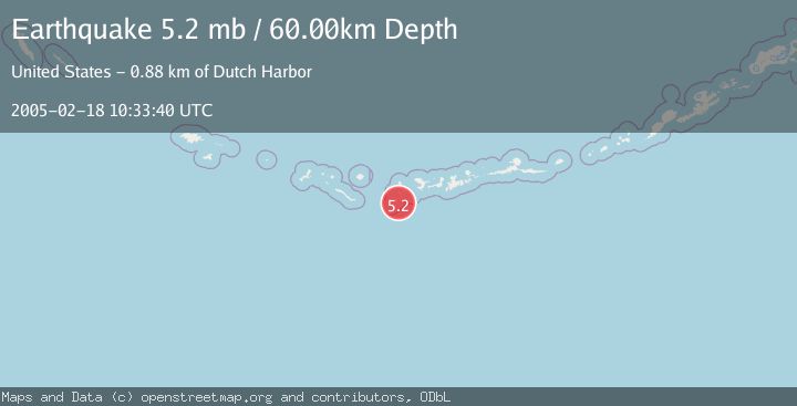 Map of ANDREANOF ISLANDS, ALEUTIAN IS.