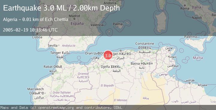 Map of NORTHERN ALGERIA