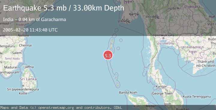 Map of ANDAMAN ISLANDS, INDIA REGION