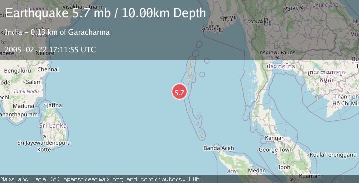 Map of ANDAMAN ISLANDS, INDIA REGION