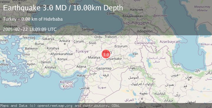 Map of EASTERN TURKEY