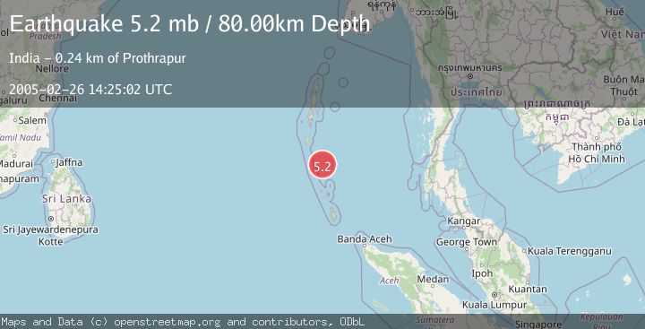 Map of NICOBAR ISLANDS, INDIA REGION