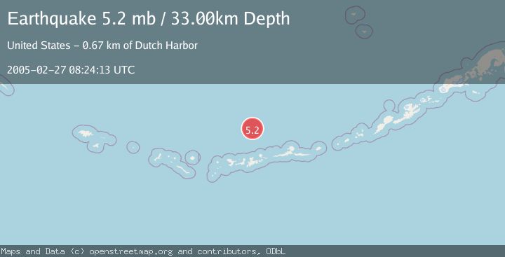 Map of ANDREANOF ISLANDS, ALEUTIAN IS.