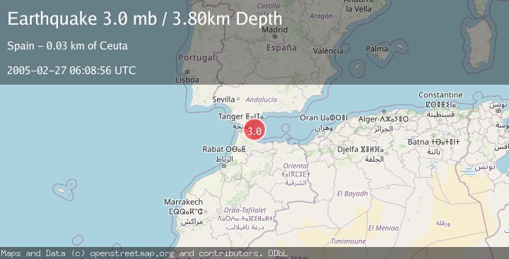 Map of STRAIT OF GIBRALTAR