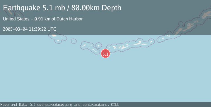Map of ANDREANOF ISLANDS, ALEUTIAN IS.