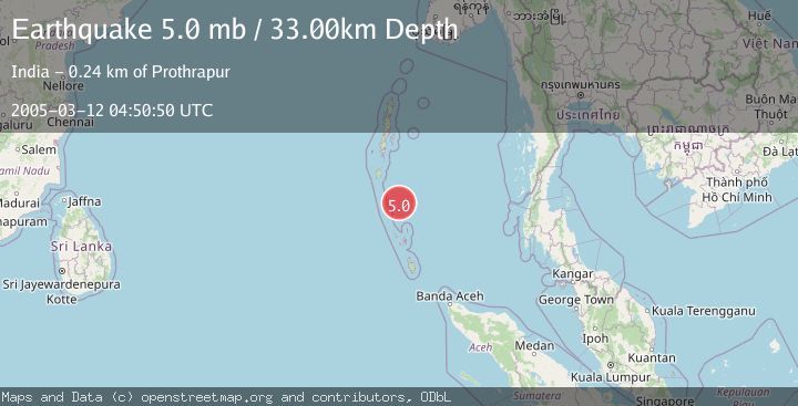 Map of NICOBAR ISLANDS, INDIA REGION