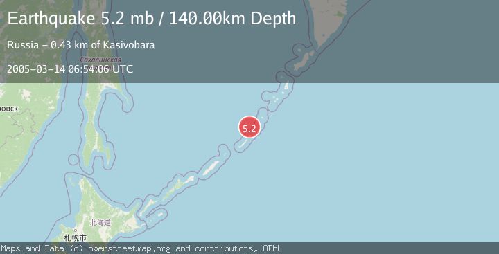 Map of KURIL ISLANDS