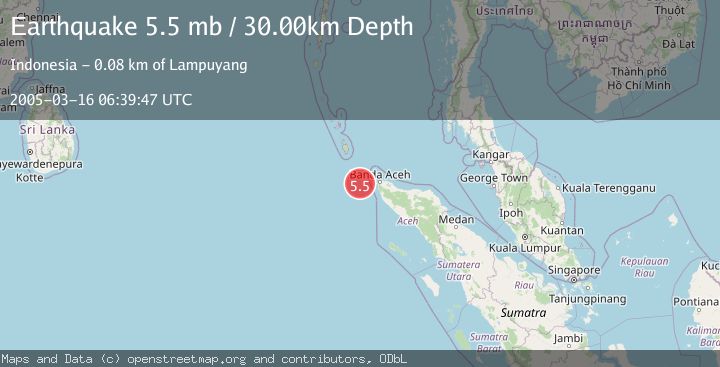 Map of NORTHERN SUMATRA, INDONESIA