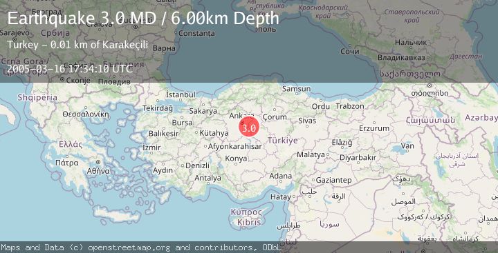 Map of CENTRAL TURKEY