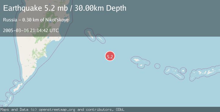 Map of KOMANDORSKIYE OSTROVA REGION