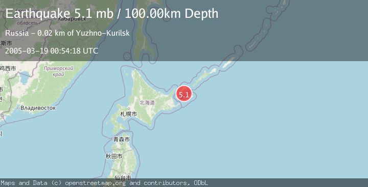 Map of KURIL ISLANDS