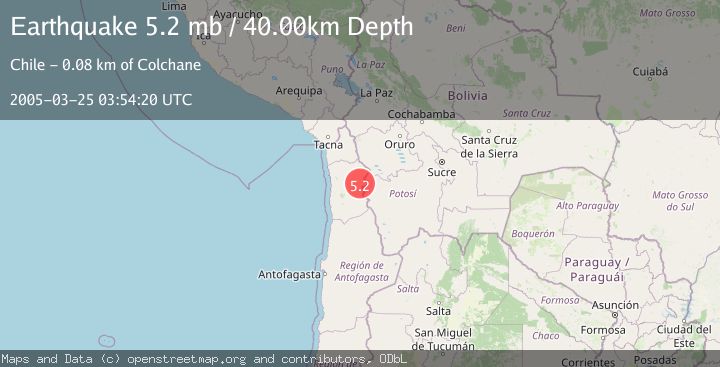 Map of TARAPACA, CHILE