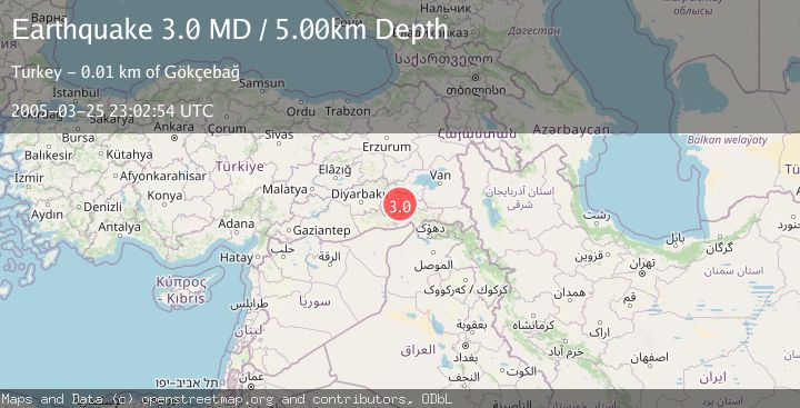 Map of EASTERN TURKEY