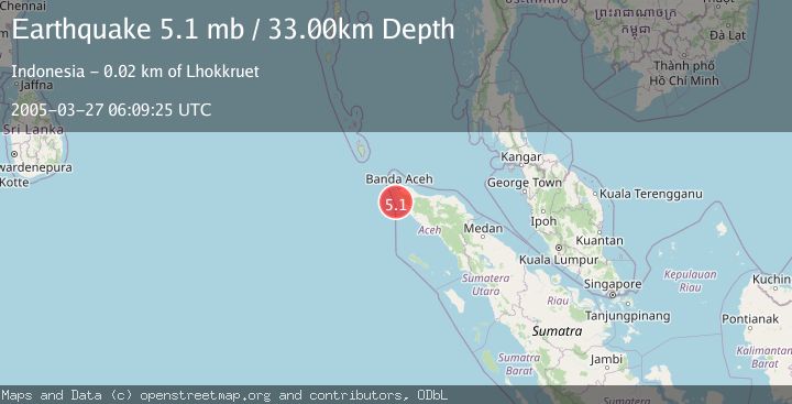 Map of NORTHERN SUMATRA, INDONESIA