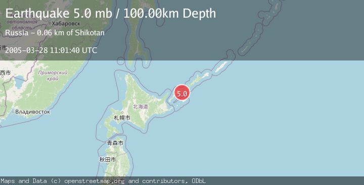 Map of KURIL ISLANDS