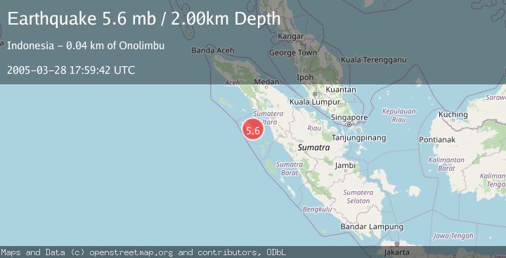 Map of NIAS REGION, INDONESIA