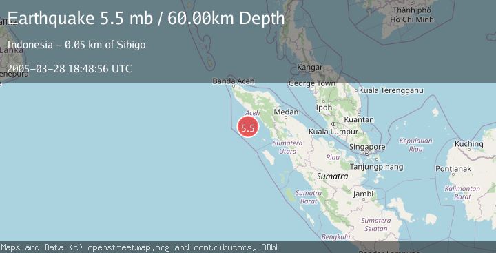 Map of NORTHERN SUMATRA, INDONESIA