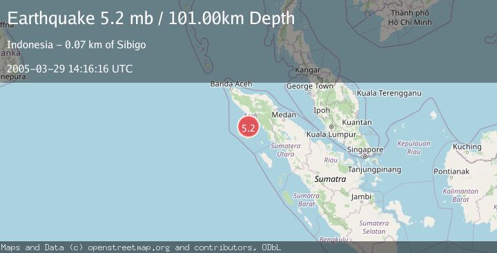 Map of NORTHERN SUMATRA, INDONESIA
