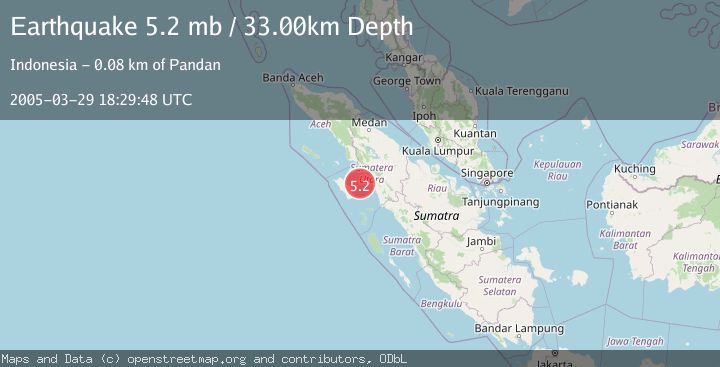 Map of NORTHERN SUMATRA, INDONESIA