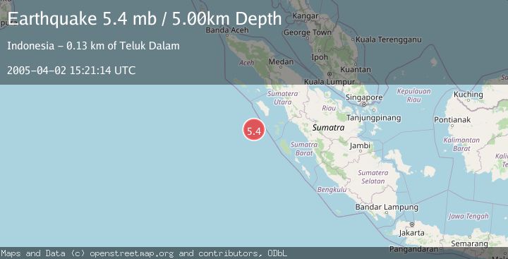 Map of KEPULAUAN BATU, INDONESIA