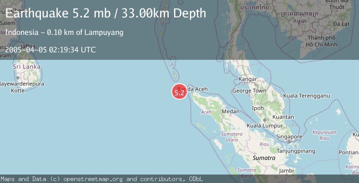 Map of NORTHERN SUMATRA, INDONESIA