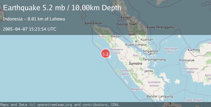 Map of NIAS REGION, INDONESIA