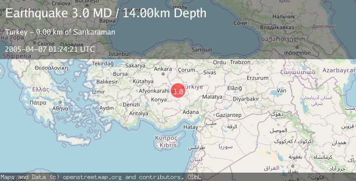 Map of CENTRAL TURKEY