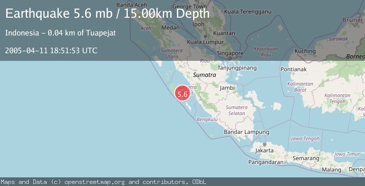 Map of KEP. MENTAWAI REGION, INDONESIA
