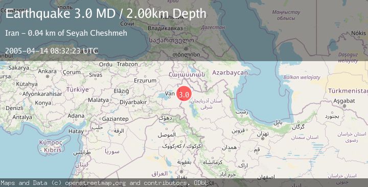 Map of TURKEY-IRAN BORDER REGION