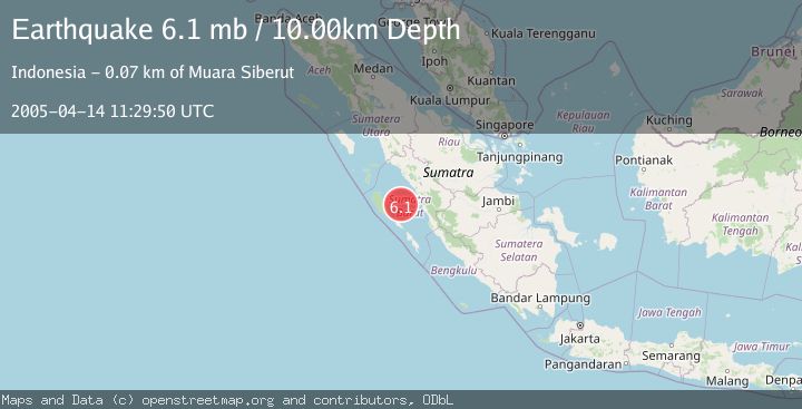 Map of KEP. MENTAWAI REGION, INDONESIA