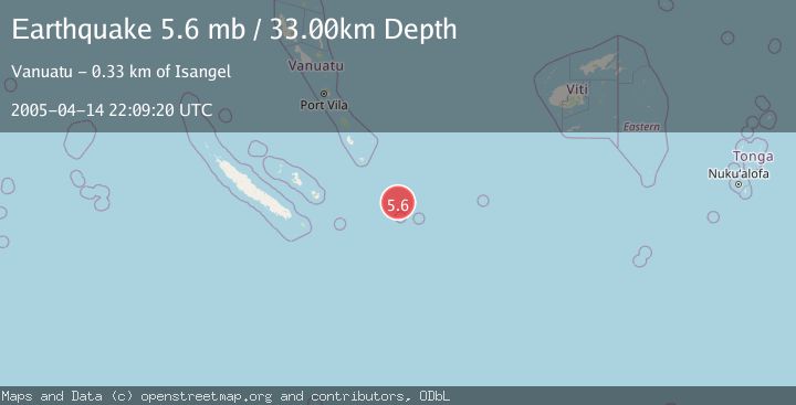 Map of SOUTHEAST OF LOYALTY ISLANDS