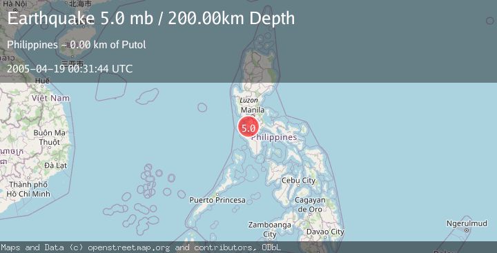 Map of MINDORO, PHILIPPINES