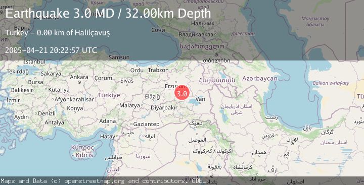 Map of EASTERN TURKEY