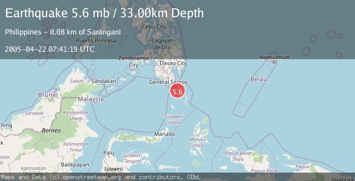 Map of KEPULAUAN TALAUD, INDONESIA