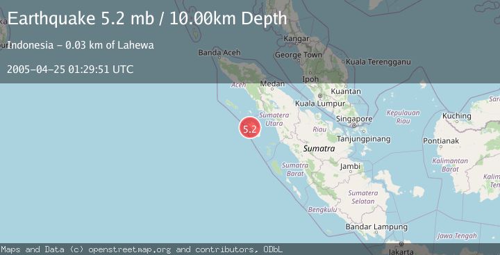 Map of NIAS REGION, INDONESIA