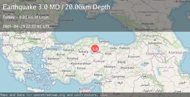 Map of CENTRAL TURKEY
