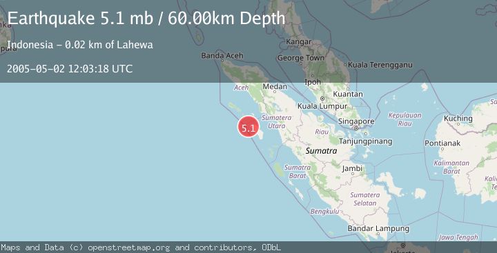 Map of NIAS REGION, INDONESIA