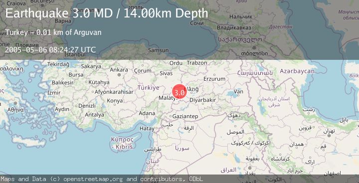 Map of EASTERN TURKEY