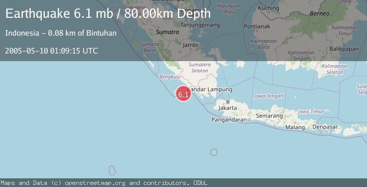Map of SOUTHERN SUMATRA, INDONESIA