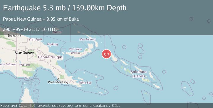 Map of BOUGAINVILLE REGION, P.N.G.