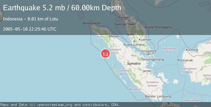 Map of NIAS REGION, INDONESIA