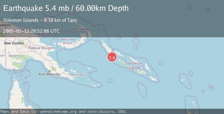 Map of SOLOMON ISLANDS