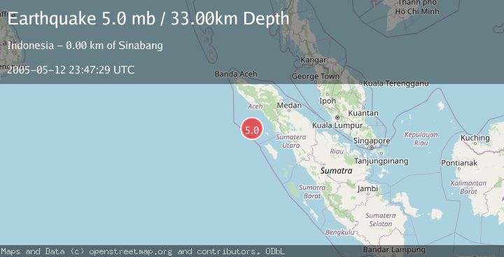 Map of SIMEULUE, INDONESIA