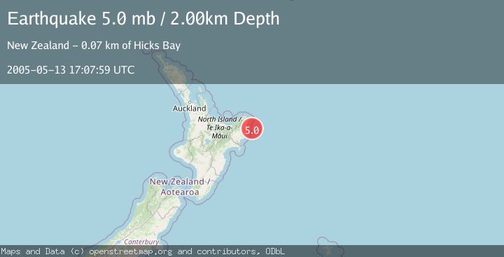 Map of OFF E. COAST OF N. ISLAND, N.Z.