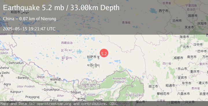 Map of EASTERN XIZANG