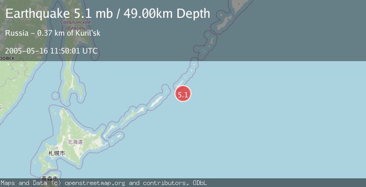 Map of KURIL ISLANDS